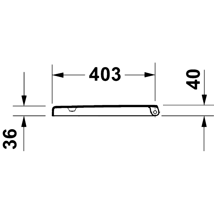 Duravit 28310000 - Toalettsits D-CODE 37,4x42 cm vit