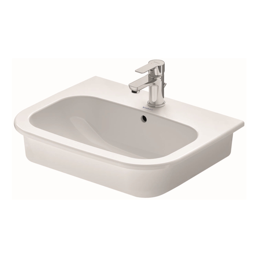 Duravit 337540000 - Infällt tvättställ D-CODE 54,5x43,5 cm keramik/högblank vit