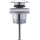 Duravit 50521000 - Bottenventil för tvättställ, trycköppning (PUSH-OPEN), Ø 6,3 cm, blankpolerad krom