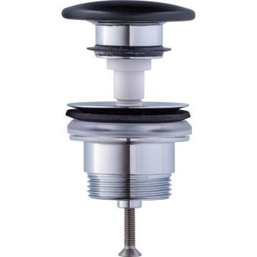 Duravit 50791300 - Bottenventil för tvättställ PUSH-OPEN Ø 6,5 cm matt antracit