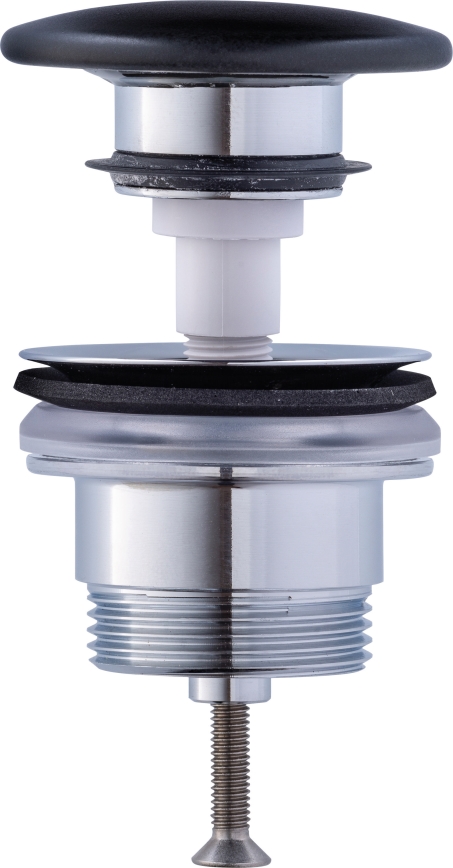 Duravit 50791300 - Bottenventil för tvättställ PUSH-OPEN Ø 6,5 cm matt antracit