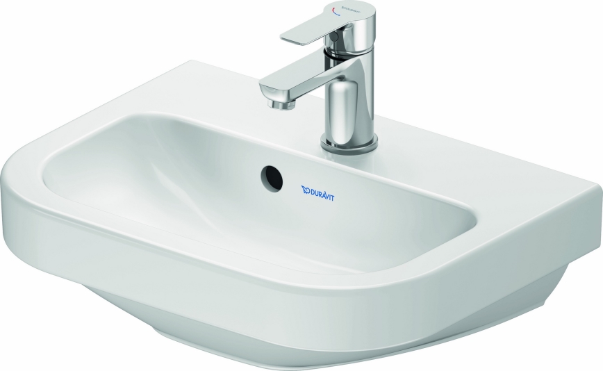 Duravit 7484500002 - Väggmonterat tvättställ D-CODE 45x33,5 cm, keramik/blank vit