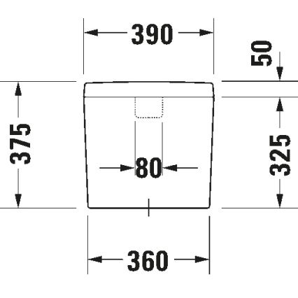 Duravit 927000004 - Spolcistern för WC D-CODE 6/3l keramik/vit