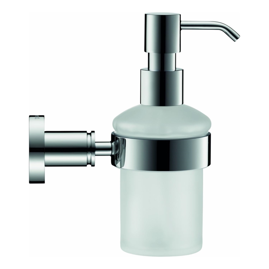 Duravit 99161000 -Väggmonterad tvåldispenser D-CODE 390 ml frostat glas/blank krom