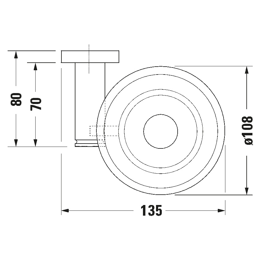 Duravit 99184600 - Väggmonterad tvålhållare D-CODE, höger, matt svart