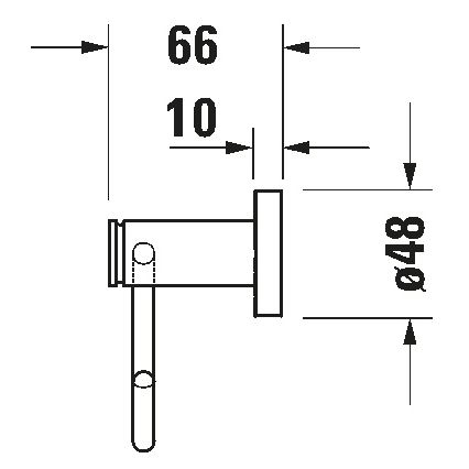 Duravit 99264600 - Toalettrullshållare D-CODE matt svart