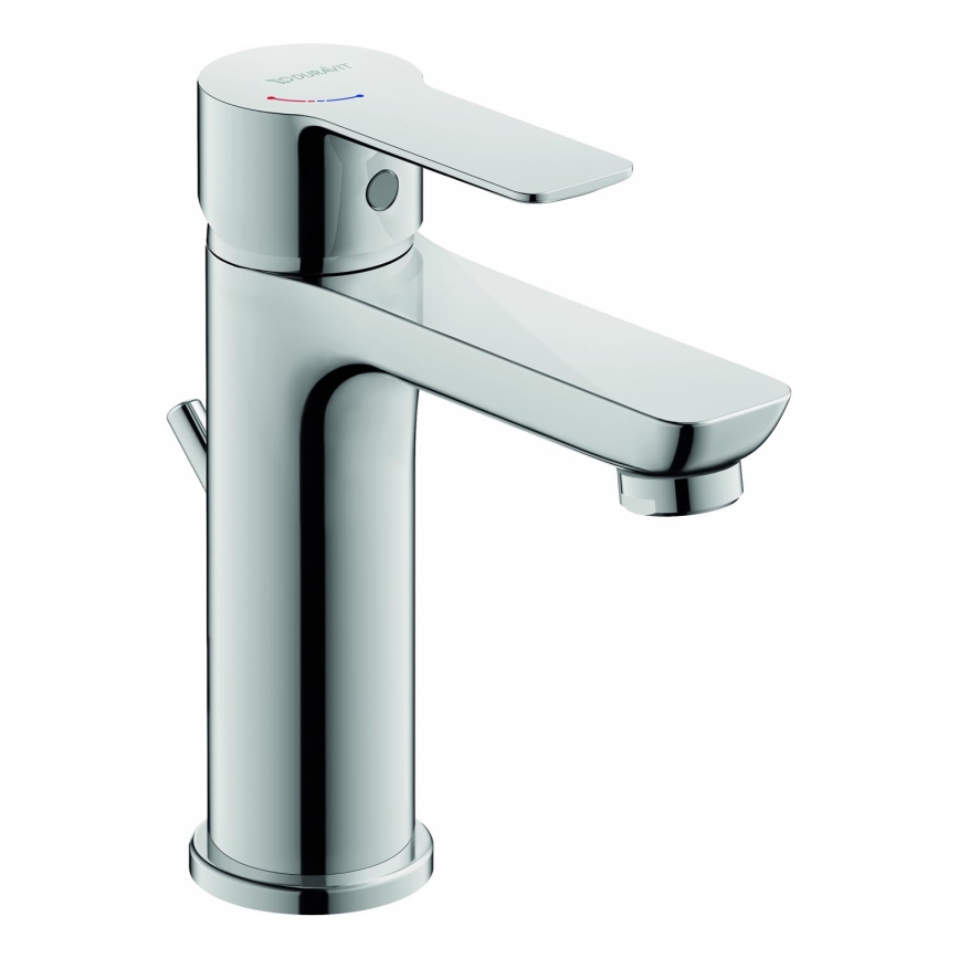 Duravit DC1023001010 - D-CODE tvättställsblandare med bottenventil, blank krom