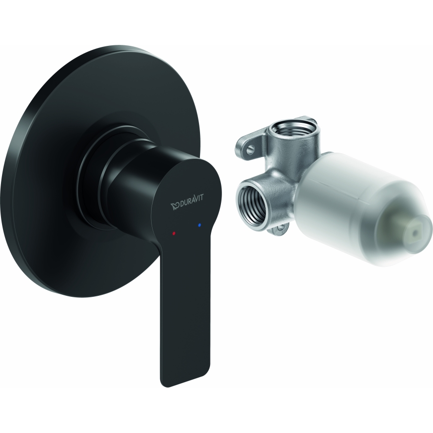 Duravit DC4210007046 - Duschblandare för inbyggd installation D-CODE matt svart
