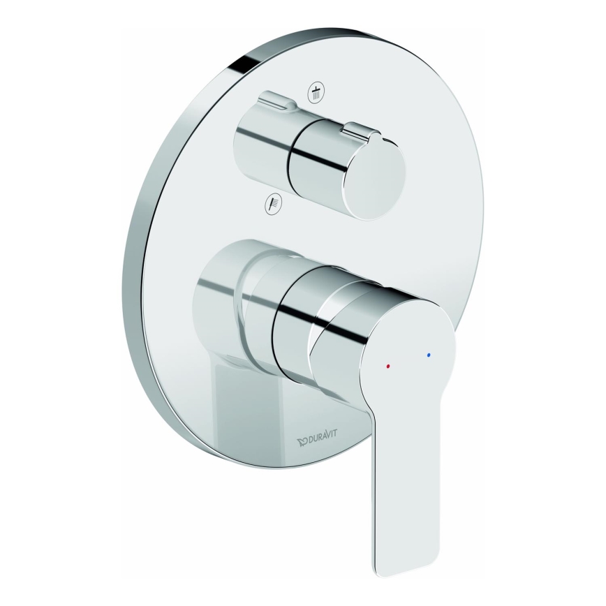 Duravit DC4210012010 - D-CODE duschblandare för infälld installation, polerad krom