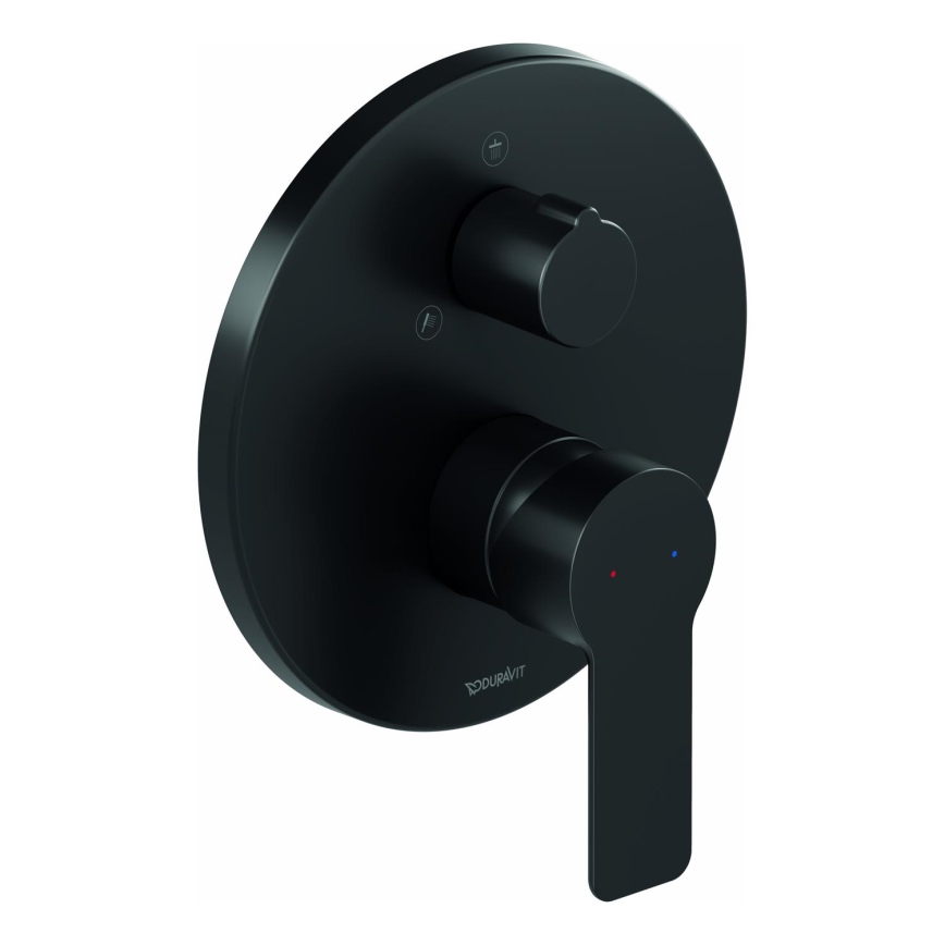 Duravit DC4210012046 - D-CODE inbyggd duschblandare, matt svart