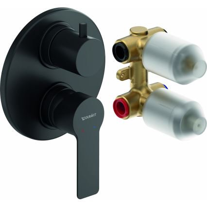 Duravit DC5210008046 - Duschblandare för dold installation D-CODE matt svart