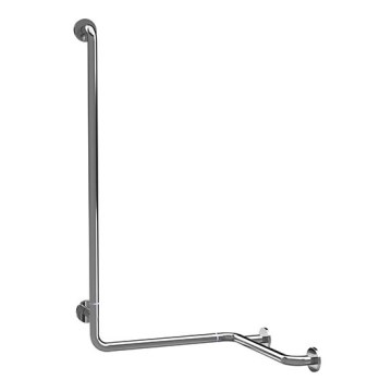 Duschhandtag 66x118 cm rostfritt stål/silver