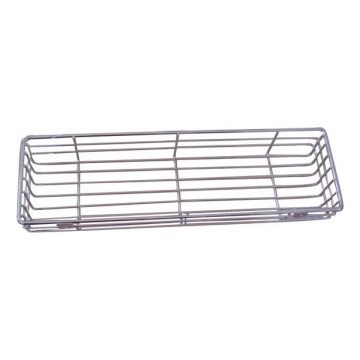 Duschhylla för väggmontage 12x40 cm skinande krom