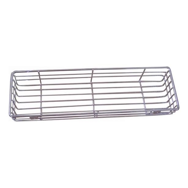Duschhylla för väggmontage 12x40 cm skinande krom