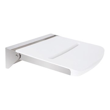Duschsits 46,2 x 12 cm silver/vit