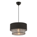 ECHO Hängande lampa 1xE27/60W/230V svart/grå