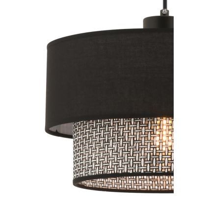 ECHO Hängande lampa 1xE27/60W/230V svart/grå