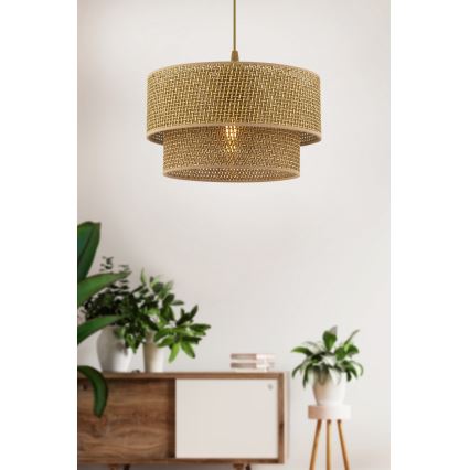 ECHO hänglampa 1xE27/60W/230V brun