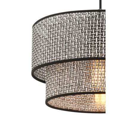 ECHO pendellampa 1xE27/60W/230V grå/svart
