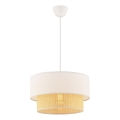 ECHO pendellampe 1xE27/60W/230V creme/beige