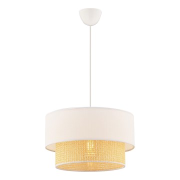 ECHO pendellampe 1xE27/60W/230V creme/beige