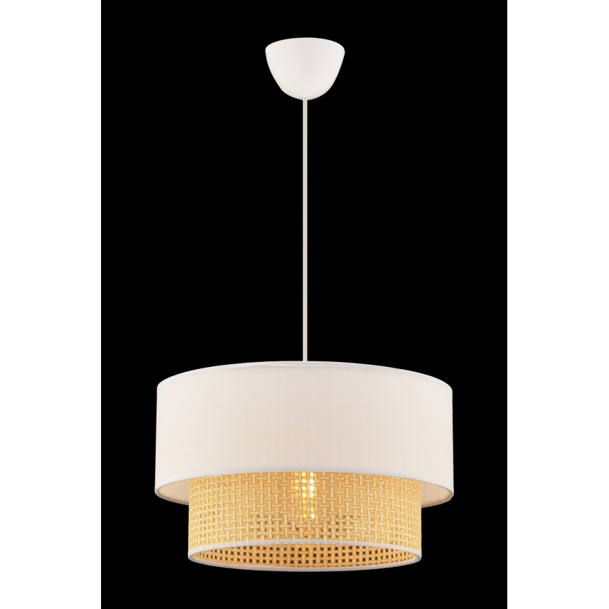 ECHO pendellampe 1xE27/60W/230V creme/beige