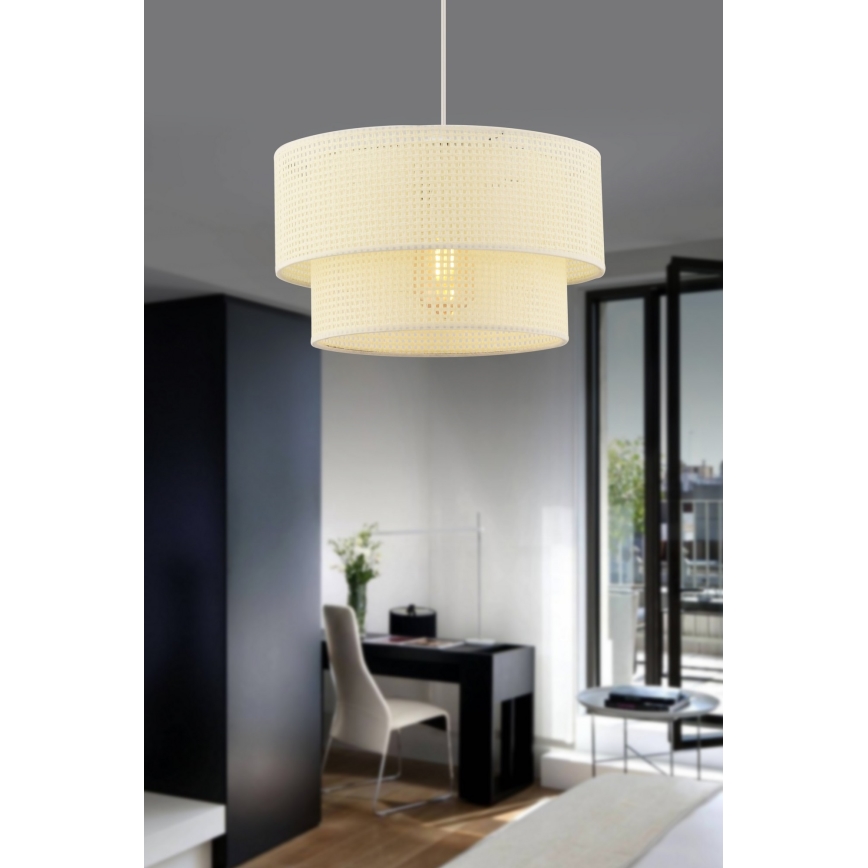 ECHO pendellampe 1xE27/60W/230V creme