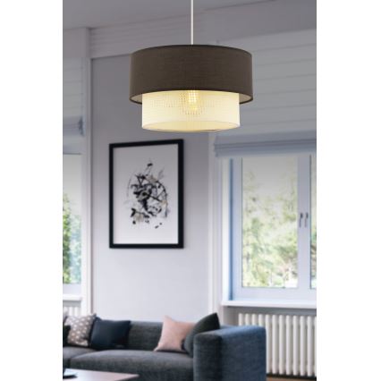 ECHO taklampa 1xE27/60W/230V brun/kram