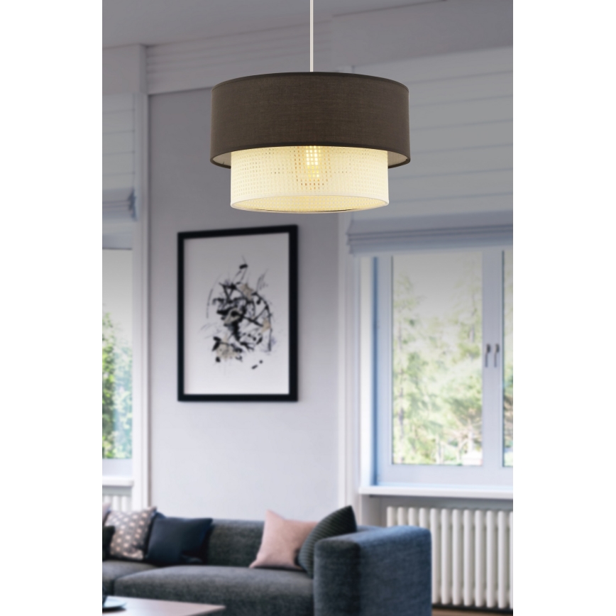 ECHO taklampa 1xE27/60W/230V brun/kram
