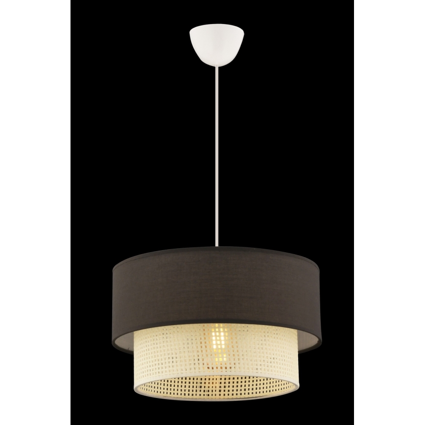 ECHO taklampa 1xE27/60W/230V brun/kram