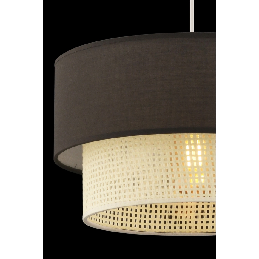 ECHO taklampa 1xE27/60W/230V brun/kram