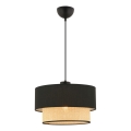 ECHO taklampa 1xE27/60W/230V svart/beige