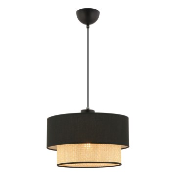 ECHO taklampa 1xE27/60W/230V svart/beige