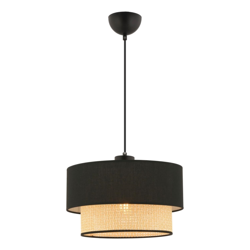 ECHO taklampa 1xE27/60W/230V svart/beige
