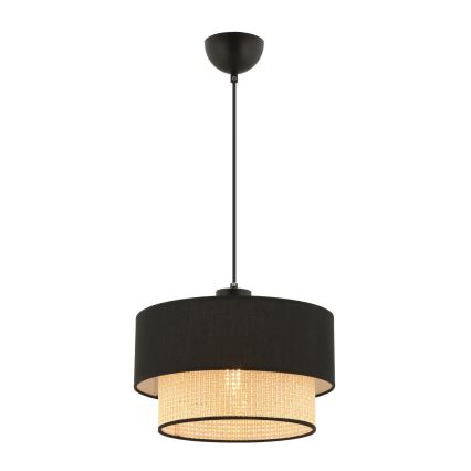 ECHO taklampa 1xE27/60W/230V svart/beige