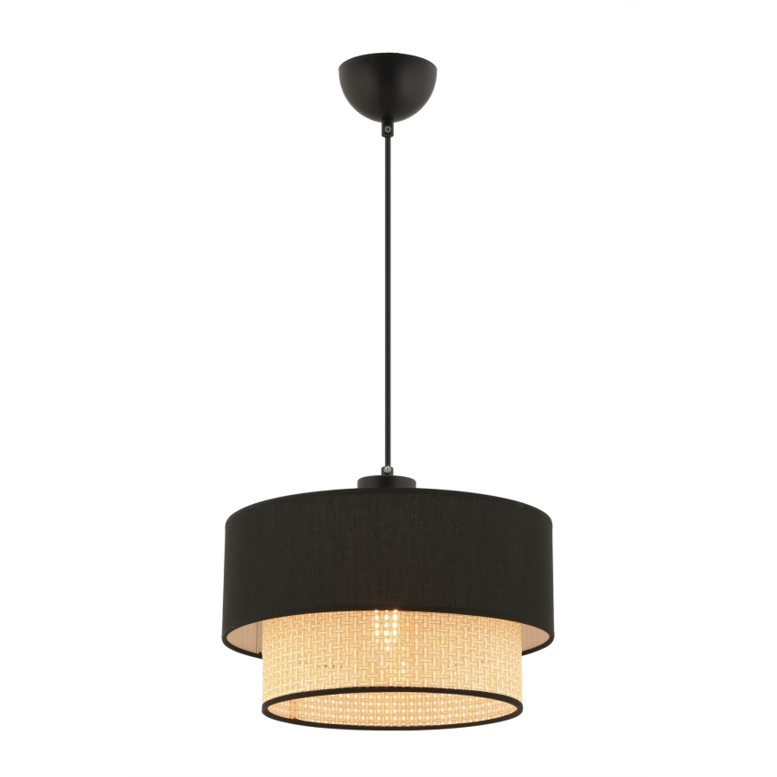 ECHO taklampa 1xE27/60W/230V svart/beige