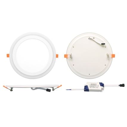 Ecolite DUO-R18W - LED Hängande Takbelysning DUO LED/18W/230V + LED/6W