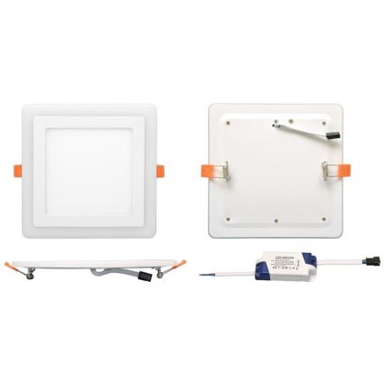 Ecolite DUO-S6W - LED Hängande Takbelysning DUO LED/6W/230V + LED/3W