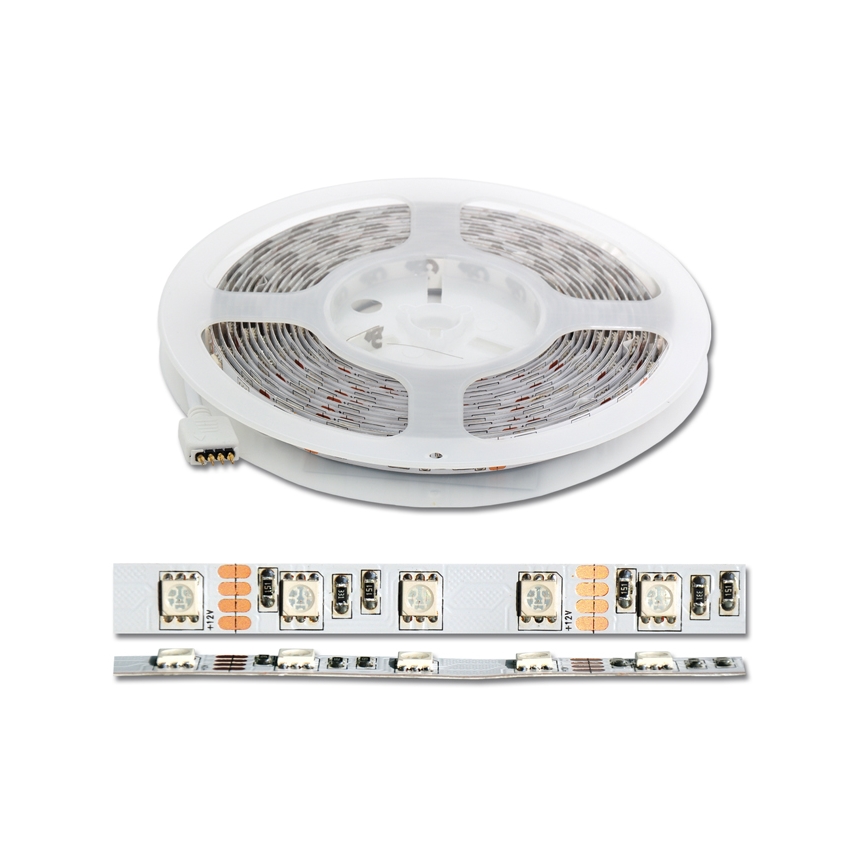 LED RGB ljusslinga 5 m LED/72W/230V + fjärrkontroll