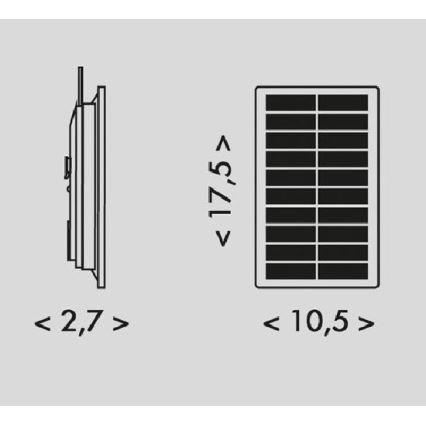 LED Solcell list 3,7V 2400 mAh 5 m IP65