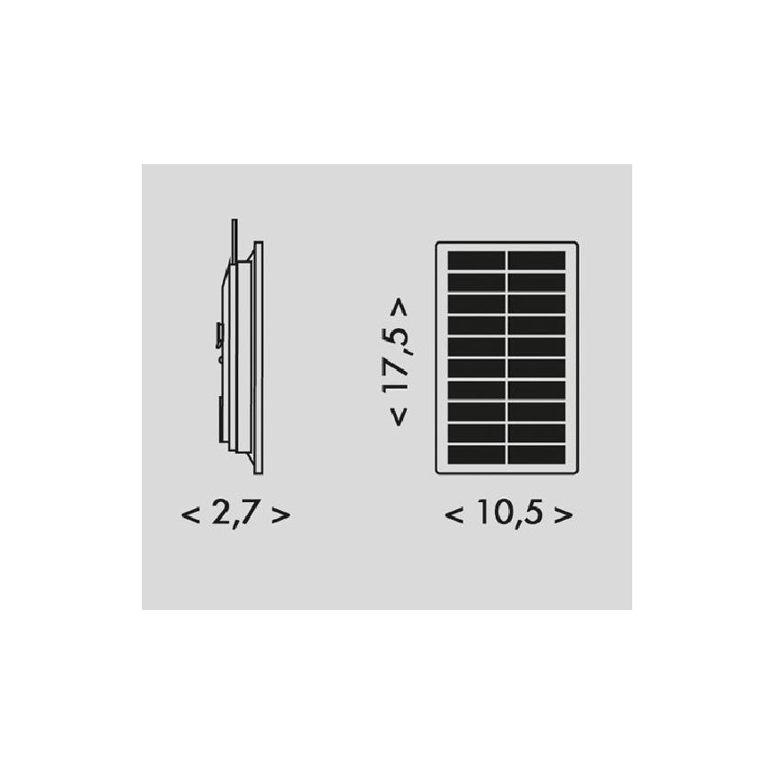 LED Solcell list 3,7V 2400 mAh 5 m IP65