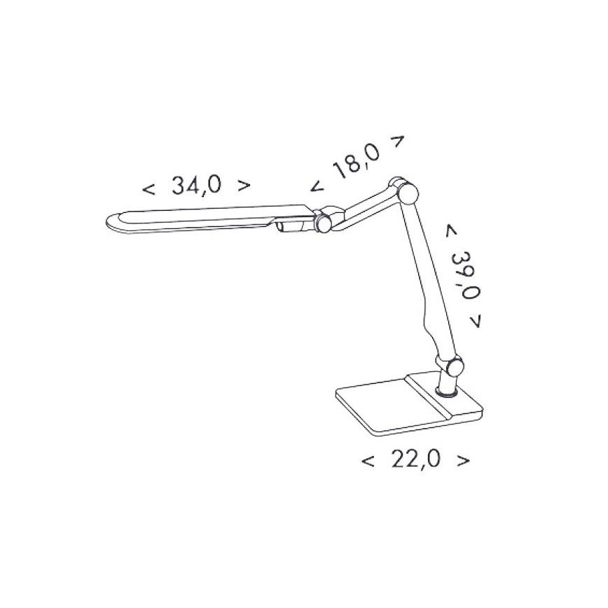 Ecolite LBL1207-STR - LED Dimbar Bordslampa MATRIX LED/10W/230V
