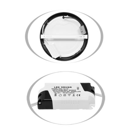 LED taklampa LADA LED/12W/230V 3000/4000/6000K diameter 17 cm vit