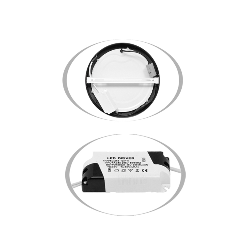 LED taklampa LADA LED/12W/230V 3000/4000/6000K diameter 17 cm vit