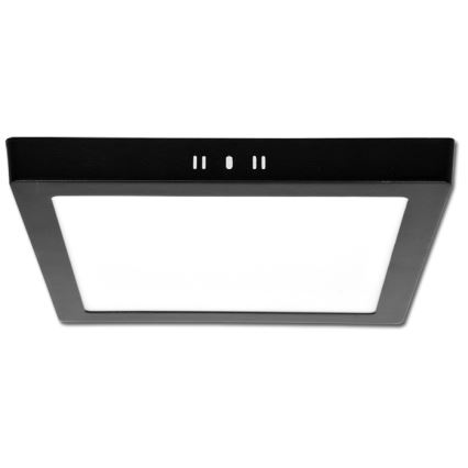 LED taklampa RAFA LED/12W/230V 3000/4000/6000K 17x17 cm svart