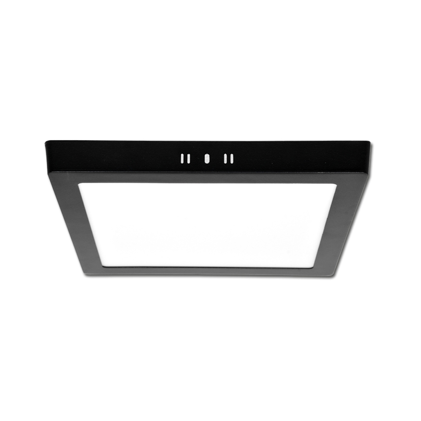 LED taklampa RAFA LED/12W/230V 3000/4000/6000K 17x17 cm svart