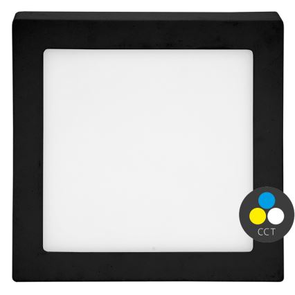 LED taklampa RAFA LED/25W/230V 3000/4000/6000K 30x30 cm svart