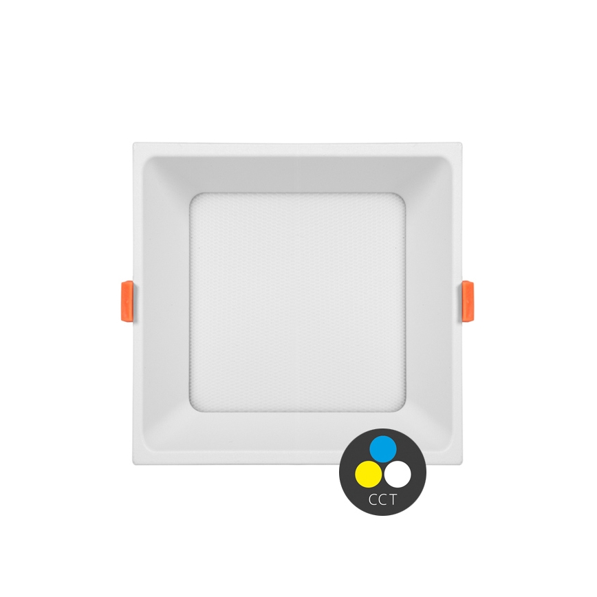 LED infälld taklampa TONY LED/12W/230V 3000/4000/6500K 12x12 cm vit