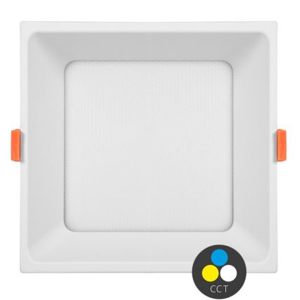 LED infälld belysning TONY LED/36W/230V 3000/4000/6500K 22x22 cm vit