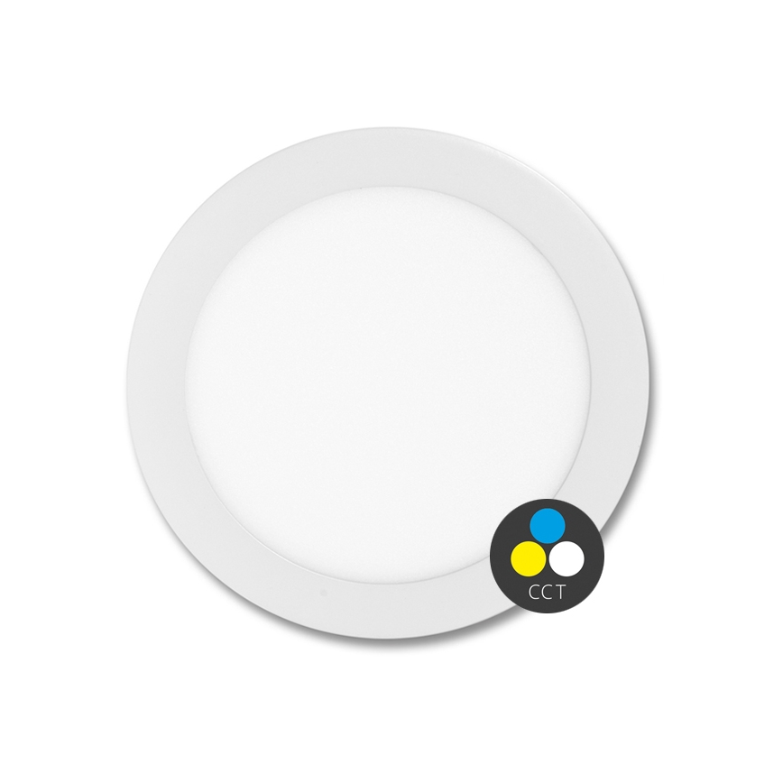 Infälld LED badrumsbelysning LADA LED/18W/230V 3000/4000/6000K diameter 22 cm IP44 vit